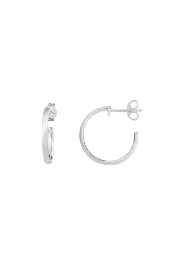 Xenox XS3459 Ohrringe Creolen Modern Classic Silber Matt Ø 20 mm