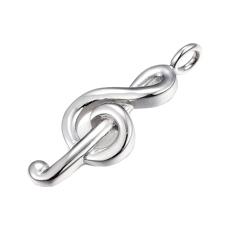 Melodia Anhänger Violinschlüssel Notenschlüssel Edelstahl 316 – 37 x 13 mm