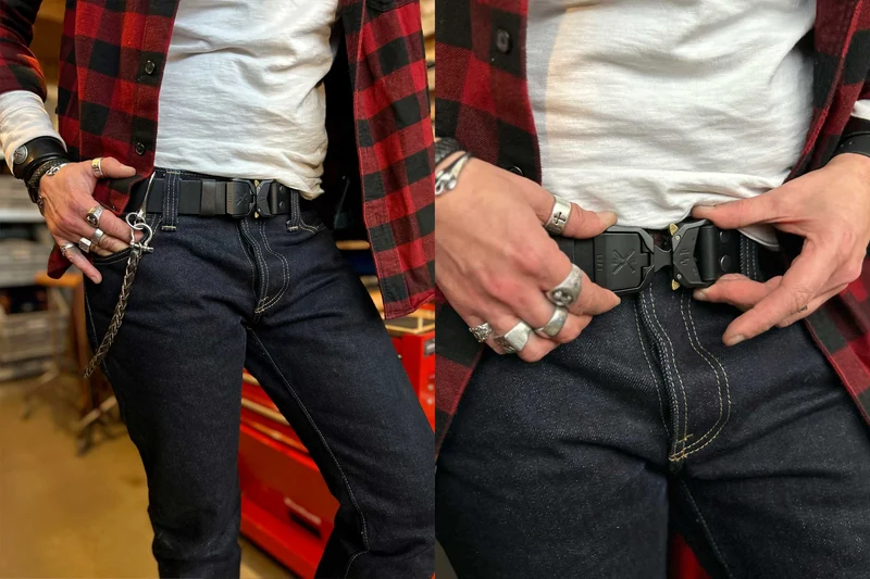 GÜRTEL TARTAR X - BUTTERO BLACK/SILBER