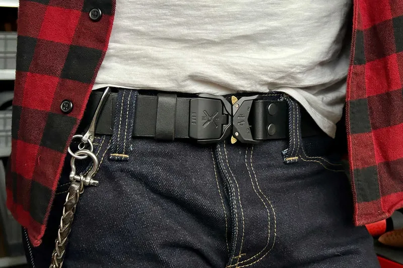 GÜRTEL TARTAR X - BUTTERO BLACK/SILBER