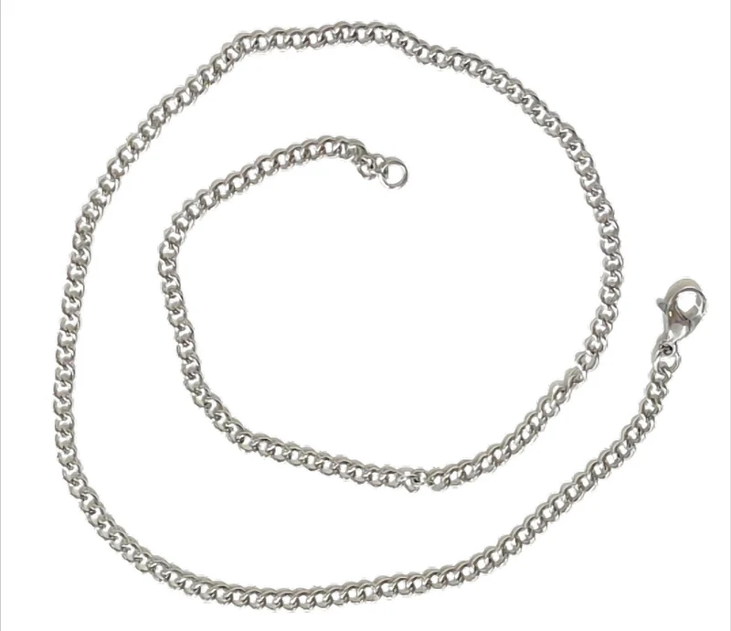 SteelChain Classic Panzerkette Edelstahl Kette, 3 mm, Längen 42–60 cm