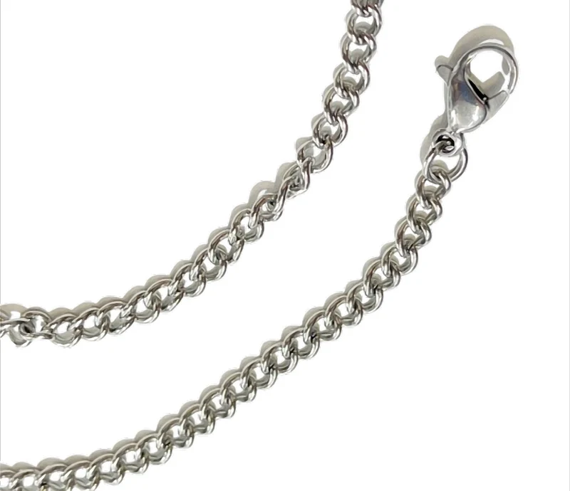 SteelChain Classic Panzerkette Edelstahl Kette, 3 mm, Längen 42–60 cm