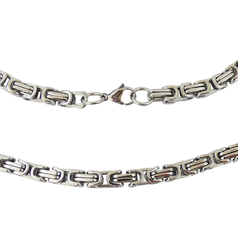 Imperial Steel Chain Edelstahl Königskette – 60 cm Länge, 4 mm stark