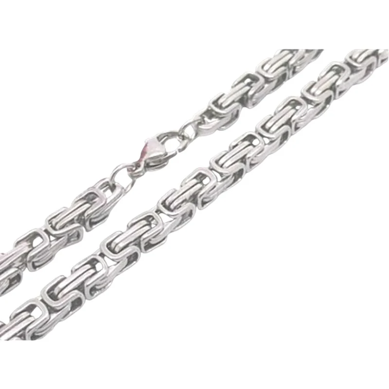 Imperial Steel Chain Edelstahl Königskette – 60 cm Länge, 4 mm stark