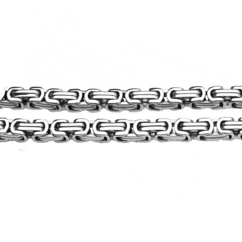 Royal Chain Steel Edelstahl Königskette – 50 cm Länge, 4 mm stark