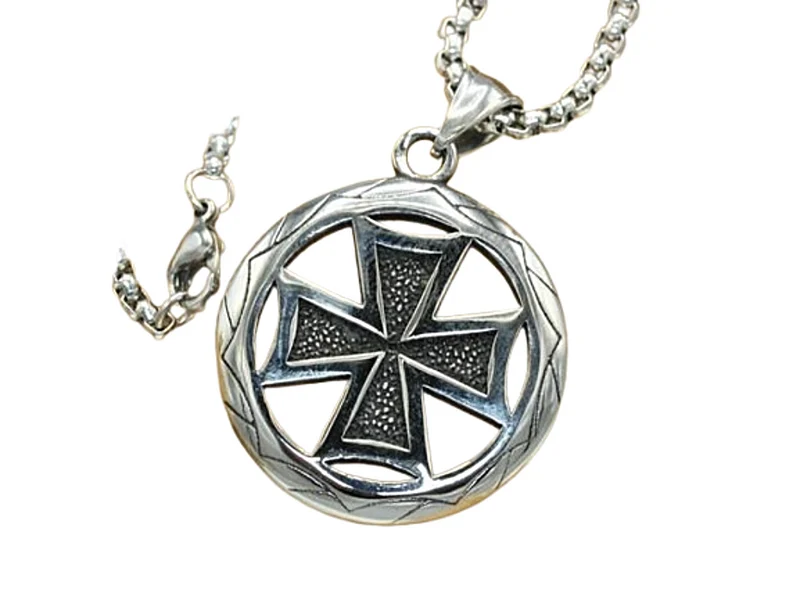 Steel Valor Emblem Edelstahlkette mit Anhänger Eisernes Kreuz