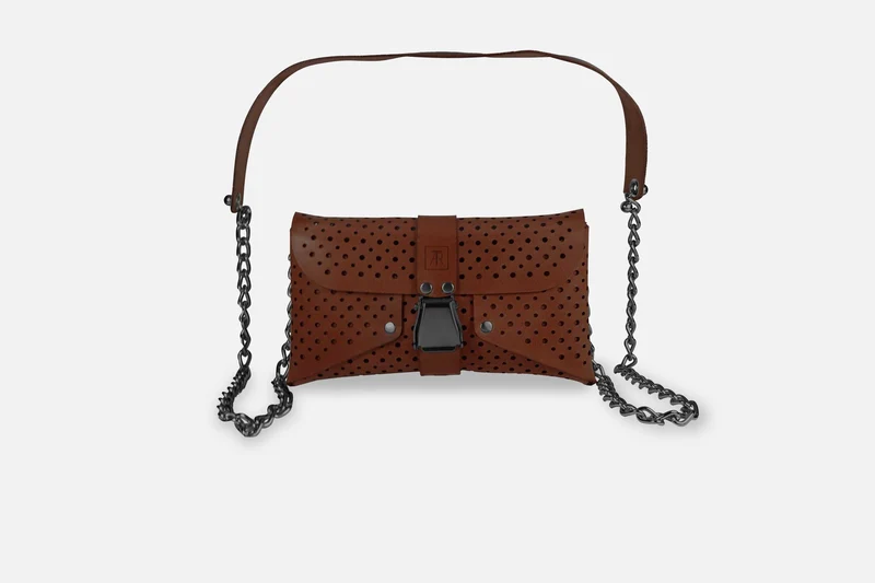 MINI BAG TOSCANA KASTANIE/SCHWARZ