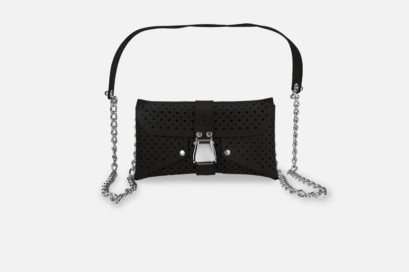 MINI BAG TOSCANA BLACK/SILBER GLÄNZEND