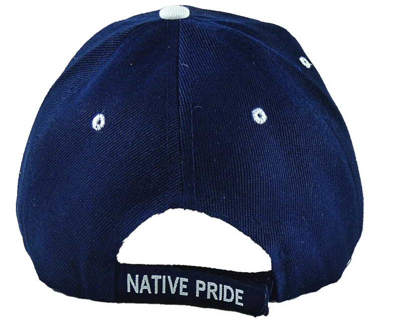 Basecap Cap, Mütze mit Schild bestickt Native Pride Wolf schwarz