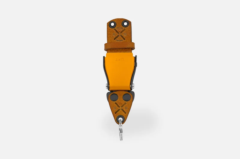 SCHLÜSSELHALTER (WAND) MIXED - COGNAC/ORANGEGOLD/SCHWARZ