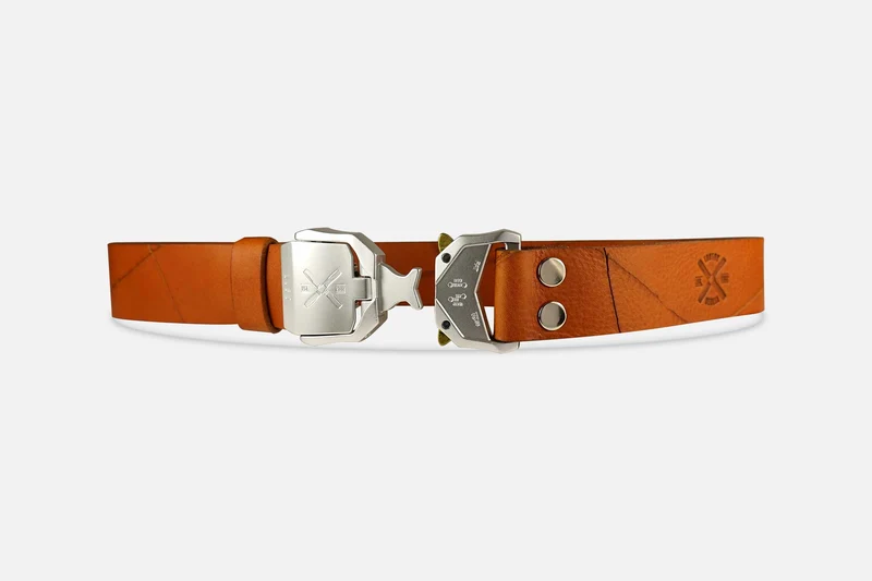 GÜRTEL TARTAR X - ZENITH COGNAC/SILBER