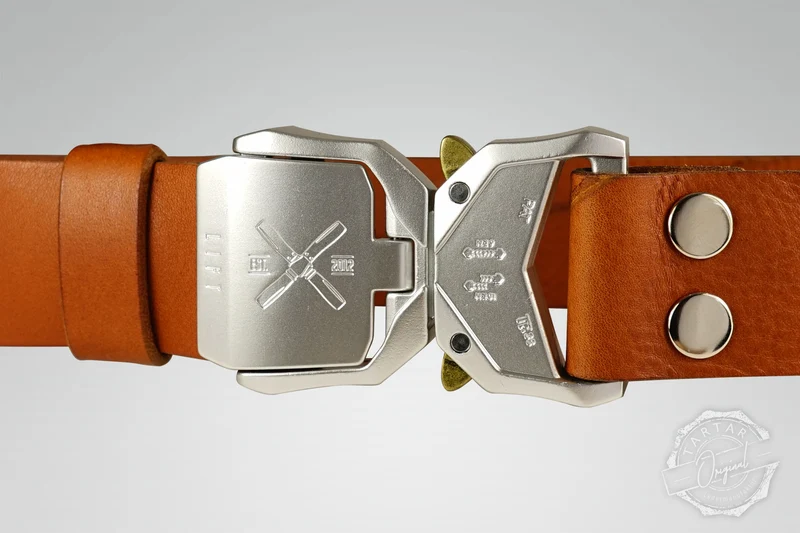 GÜRTEL TARTAR X - ZENITH COGNAC/SILBER