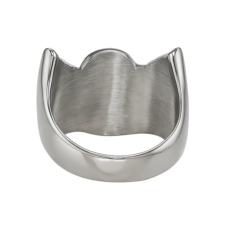 Ring Edelstahl „Winged Skull Power“ – Totenkopf mit Flügeln Biker Rocker