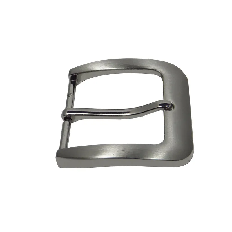 Gürtelschließe Gürtelschnalle Schnalle grau Silber für 4 cm breiten Gürtel