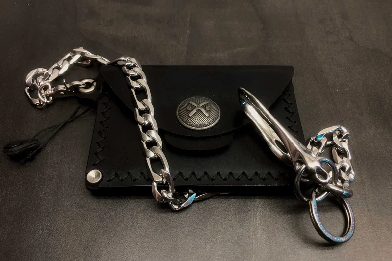 WALLET + CHAIN BUNDLE / BLACK