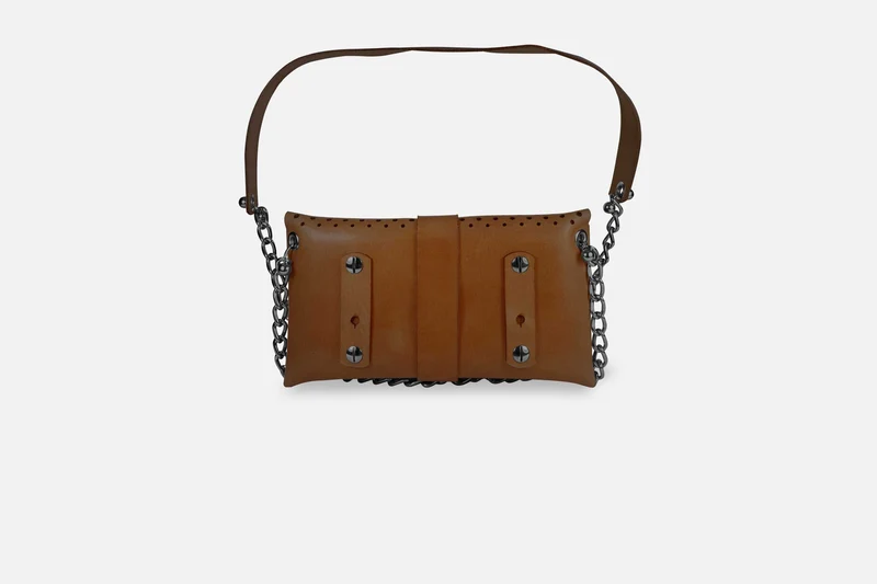 MINI BAG NUBUK BROWN/SCHWARZ