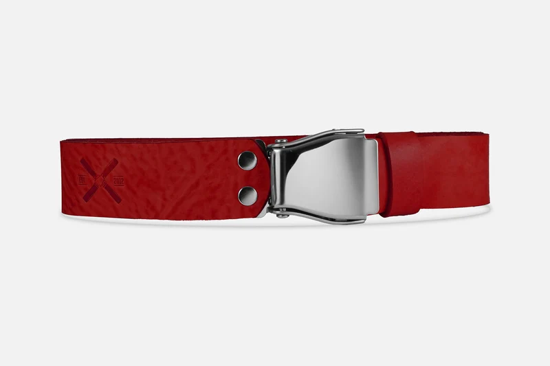 GÜRTEL BIG XL RUBIN/EDELSTAHL