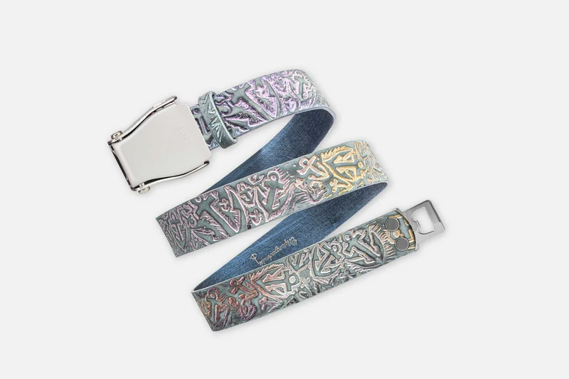 ANKER-GÜRTEL MULTICOLOR/SILBER