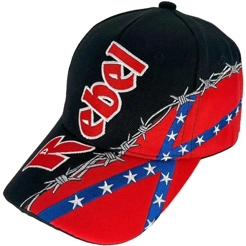 Baseballcap Cap mit Schirm schwarz Rebel