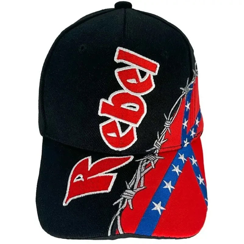 Baseballcap Cap mit Schirm schwarz Rebel