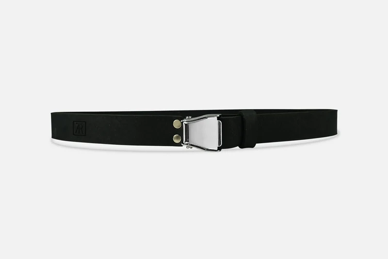 GÜRTEL SMALL NUBUK BLACK/SILBER GLÄNZEND