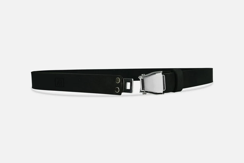 GÜRTEL SMALL NUBUK BLACK/SILBER GLÄNZEND