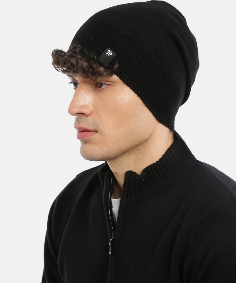Black Solid Cap