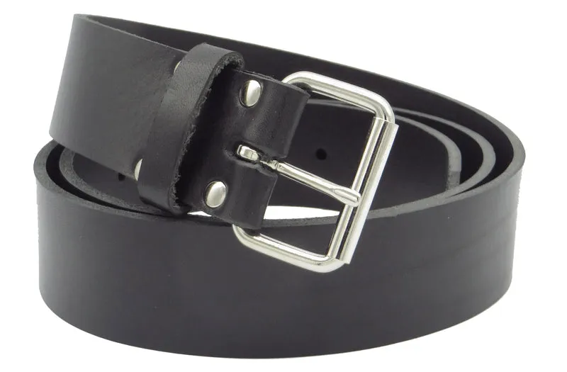 Übergröße Überlänge Arbeitsgürtel Ledergürtel Handwerkergürtel 4 cm breit schwarz Rindsleder