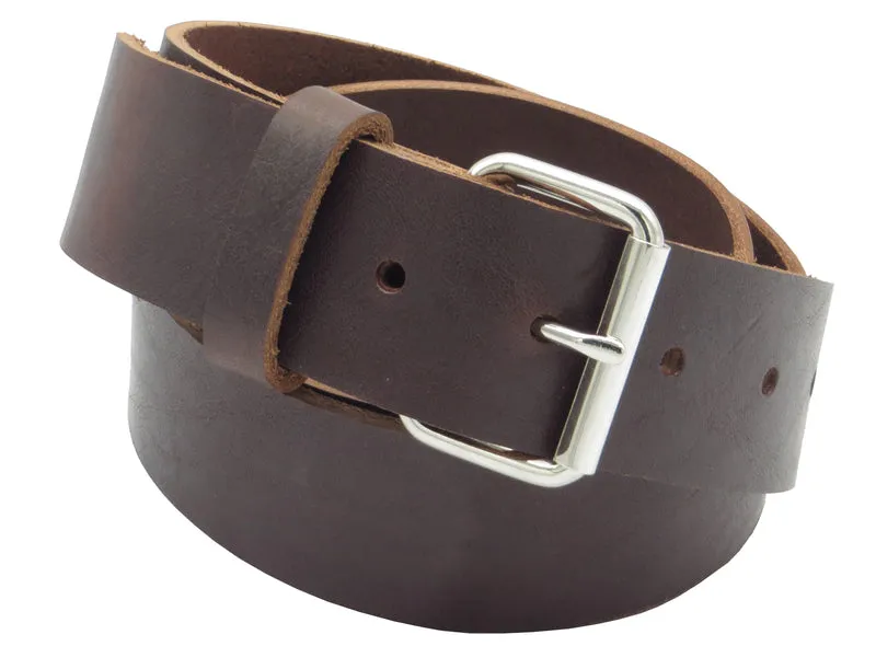Arbeitsgürtel Ledergürtel Handwerkergürtel 4 cm breit braun Rindsleder