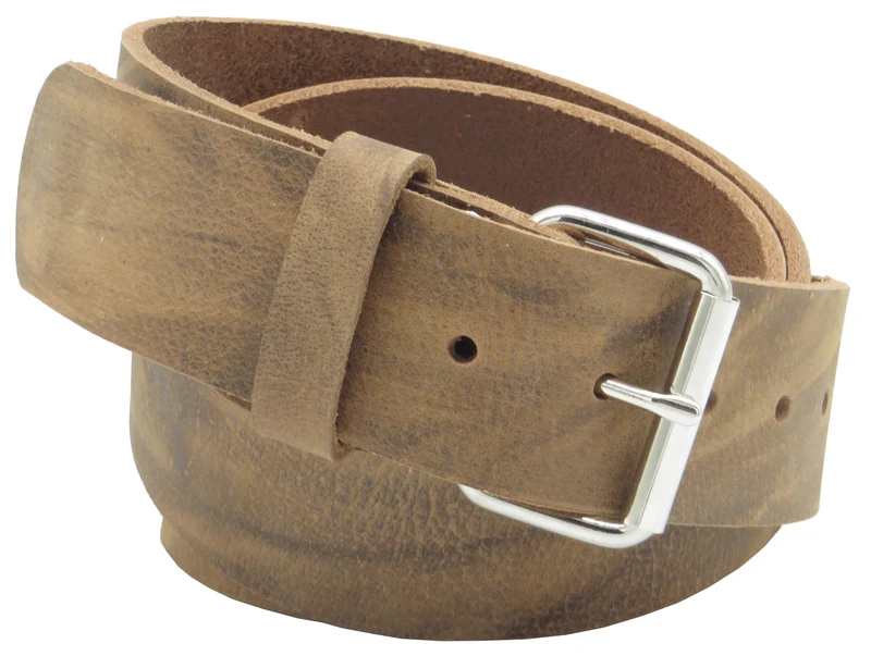 Arbeitsgürtel Ledergürtel Handwerkergürtel 4 cm breit natur braun Büffelleder