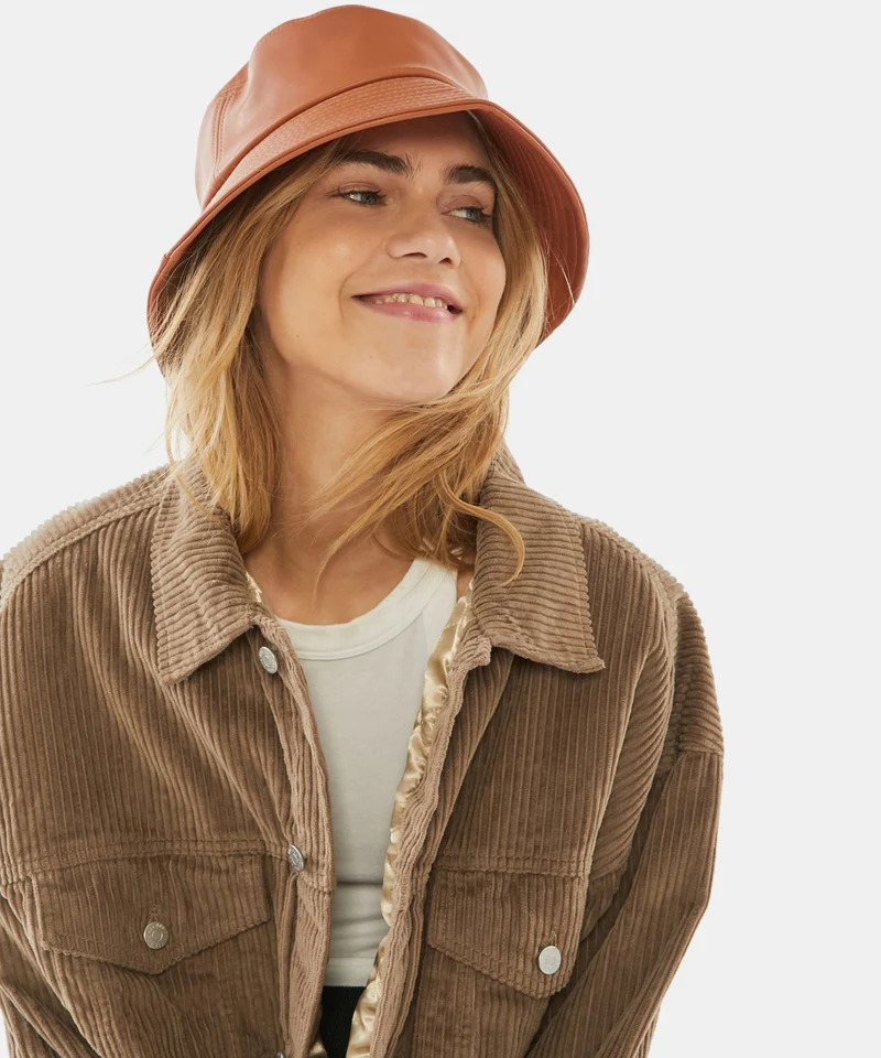 Leather Bucket Hat