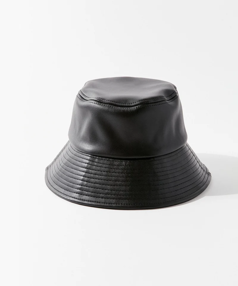 Leather Bucket Hat