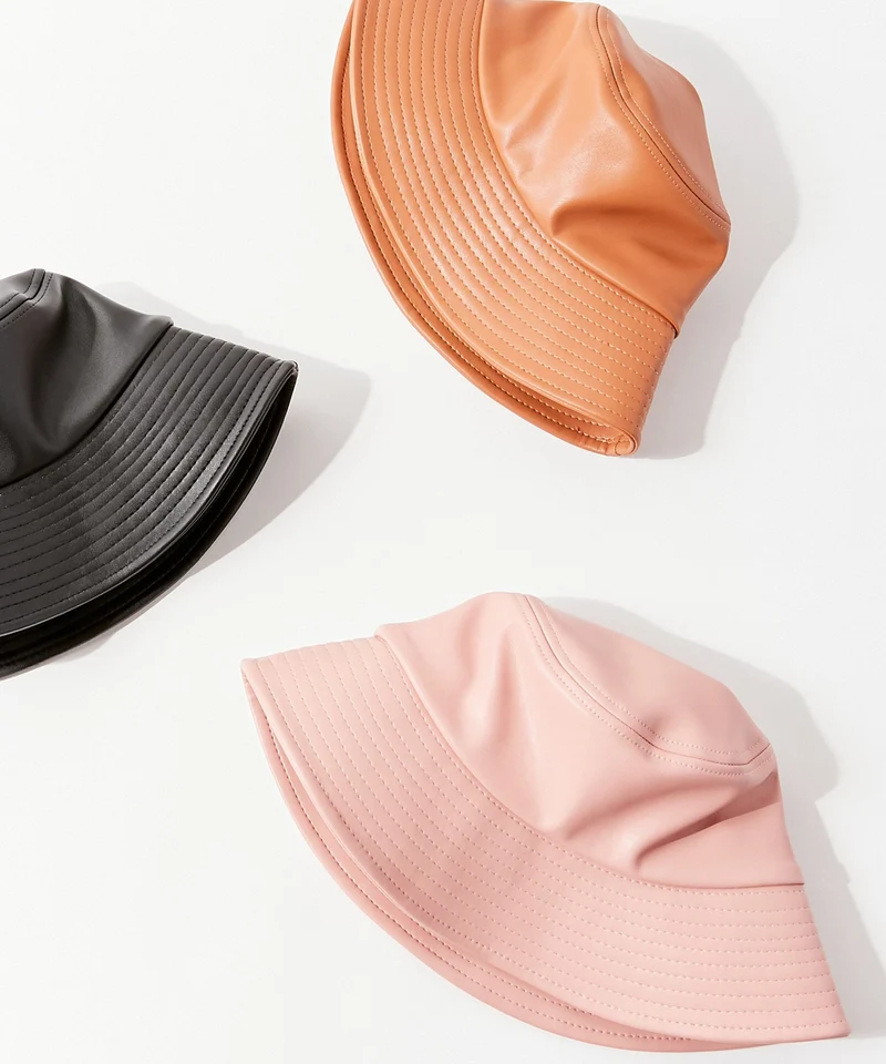 Leather Bucket Hat