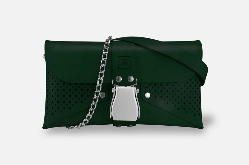 HANDTASCHE TOSCANA FOREST/SILBER