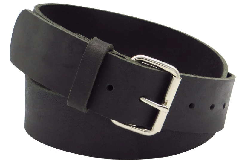 Arbeitsgürtel Ledergürtel Handwerkergürtel 4 cm breit schwarz Büffelleder