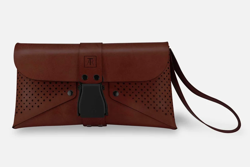 HANDTASCHE TOSCANA KASTANIE/SCHWARZ