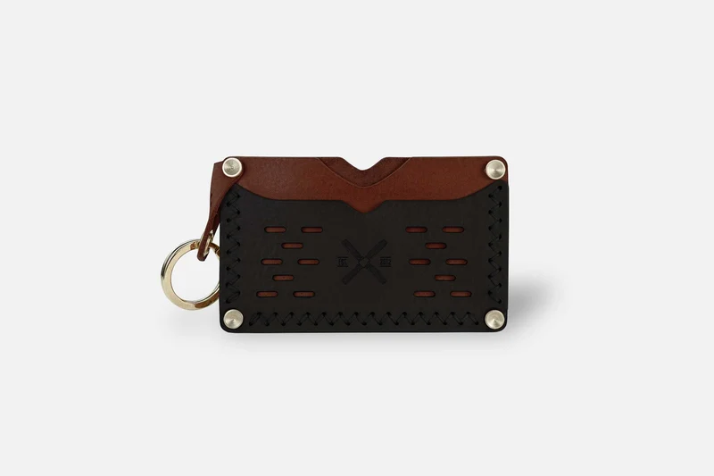 CARDHOLDER BLACK/KASTANIE