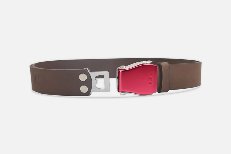 GÜRTEL STANDARD NUBUK BRAUN/ROSÉ