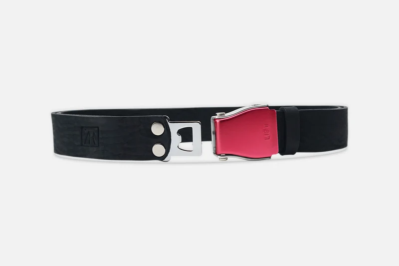 GÜRTEL STANDARD NUBUK BLACK/ROSÉ