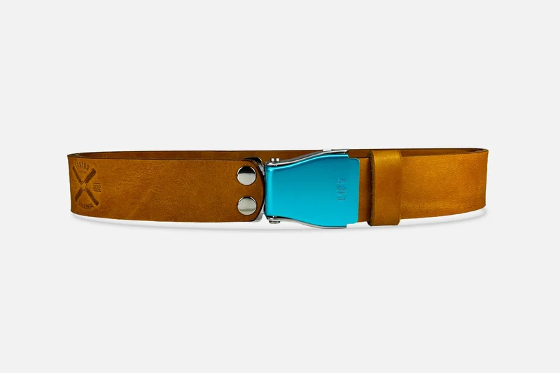GÜRTEL STANDARD COGNAC/TÜRKIS
