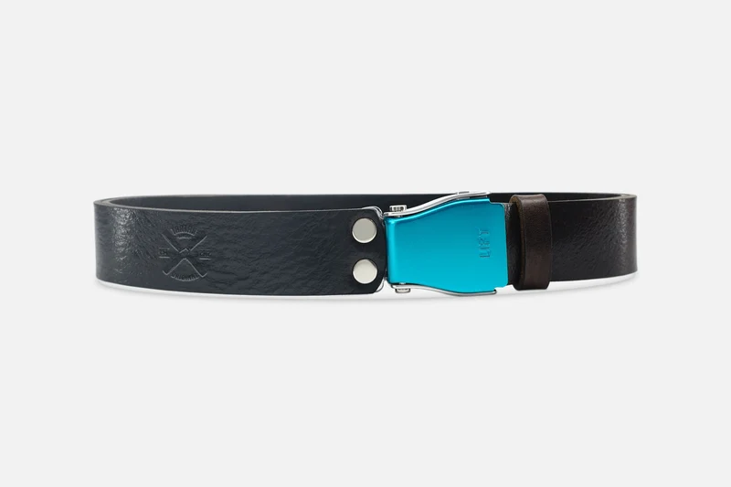 GÜRTEL STANDARD DARKBROWN/TÜRKIS