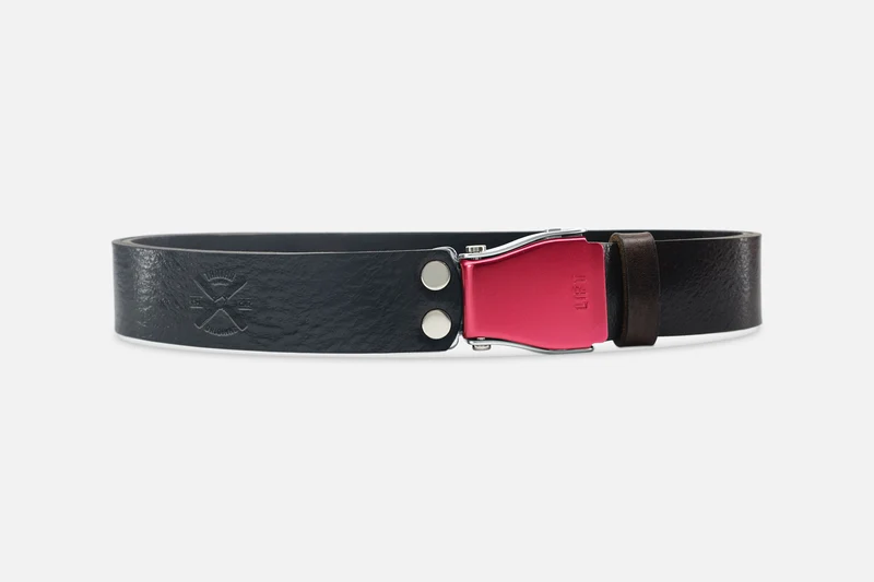 GÜRTEL STANDARD DARKBROWN/ROSÉ