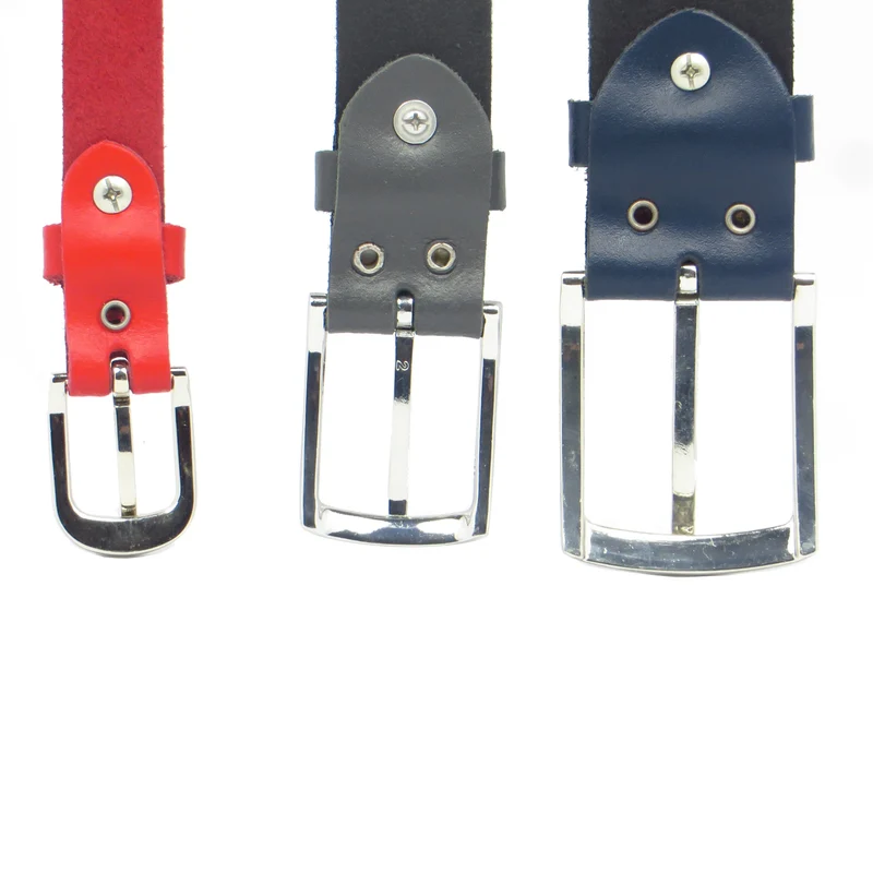 Ledergürtel 4 cm breit grau aus feinem Rindsleder