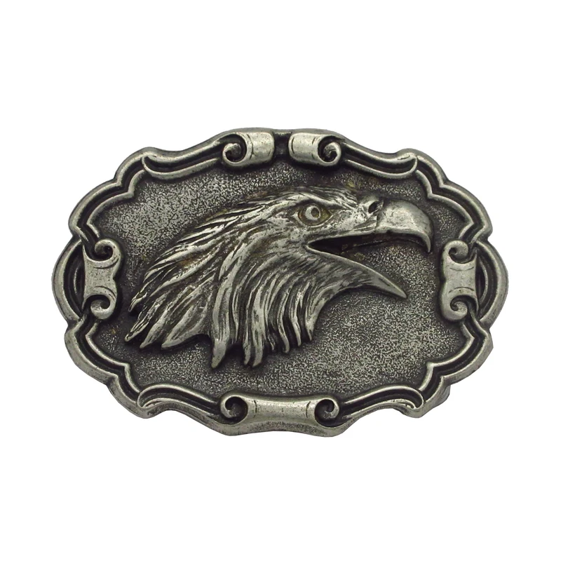 Gürtelschließe Gürtelschnalle Schnalle Buckle grau Silber für 4 cm breiten Gürtel