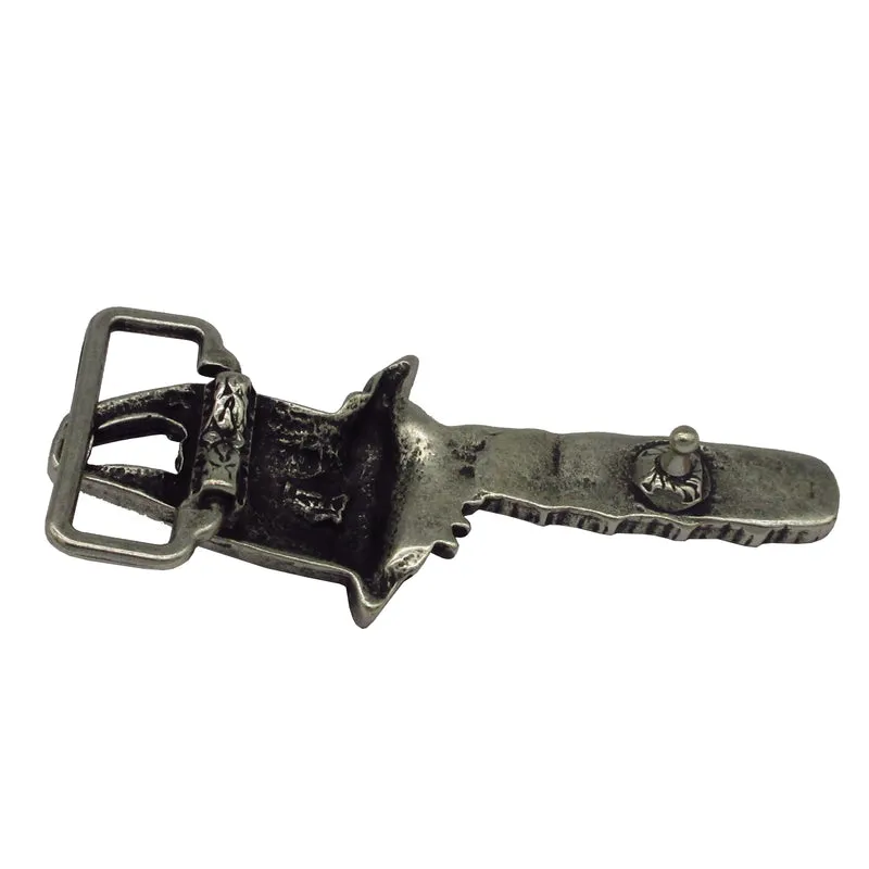 Gürtelschließe Gürtelschnalle Schnalle Buckle grau Silber für 4 cm breiten Gürtel
