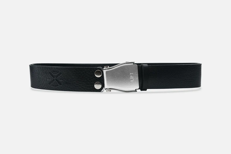GÜRTEL STANDARD BLACK/ROH SILBER
