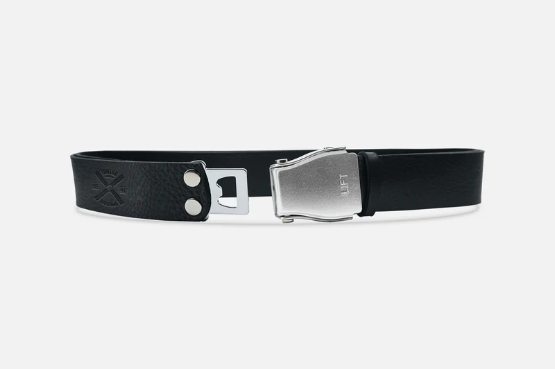 GÜRTEL STANDARD BLACK/ROH SILBER