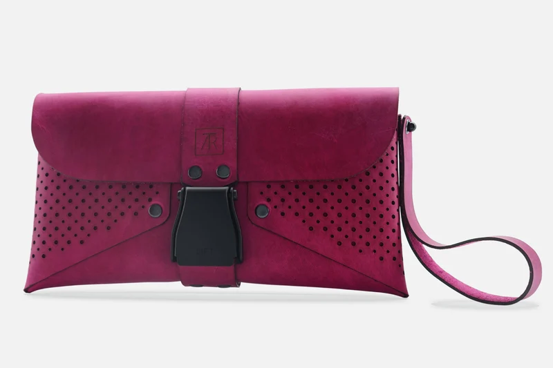 HANDTASCHE VINTAGE PINK/SCHWARZ