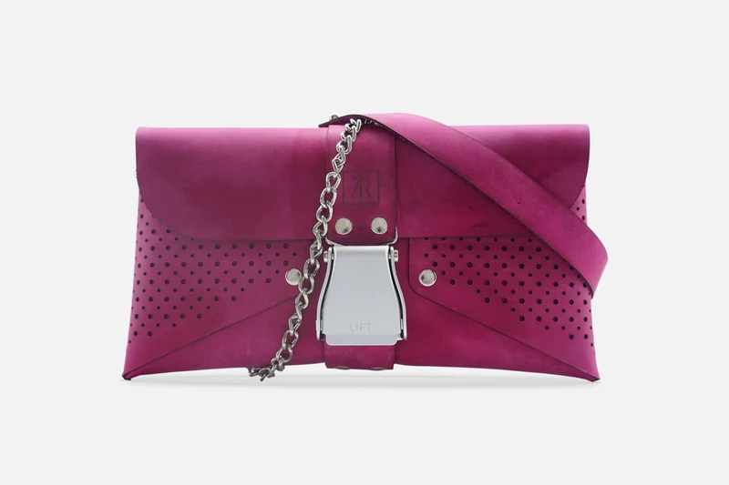HANDTASCHE VINTAGE PINK/SILBER