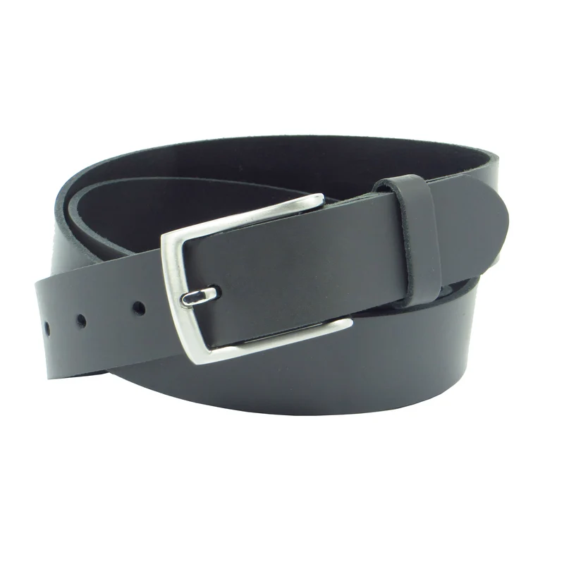 Ledergürtel 3 cm breit grau aus feinem Rindsleder
